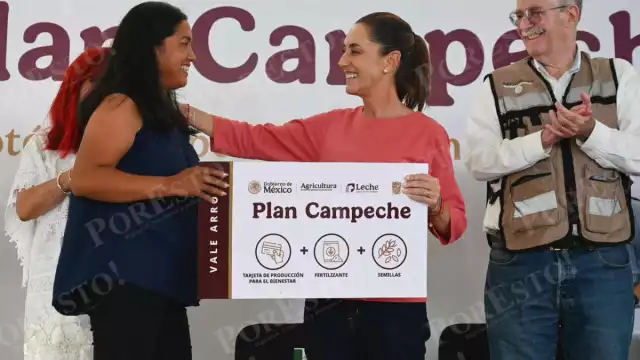 Sheinbaum activa el Plan Campeche con inversión de 1,238 millones para transformar la producción de arroz, carne y leche