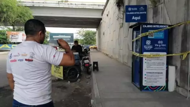 Aseguraron el cajero, en espera de personal del Ministerio Público, para que se encargara de las averiguaciones