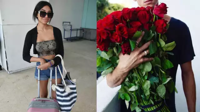 Los enamorados se despidieron afuera de la Terminal 2 del Aeropuerto de Cancún