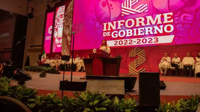 Este lunes el Congreso de Campeche recibió información sobre las acciones de este año de gestión de Layda Sansores