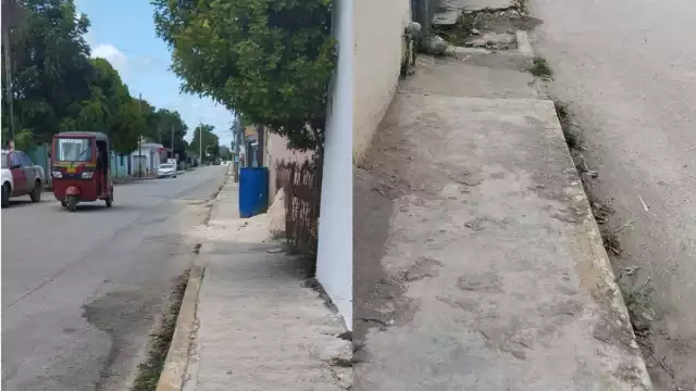 Los hoyos en las escarpas o material genera que las personas caminen sobre la vía de rodamiento