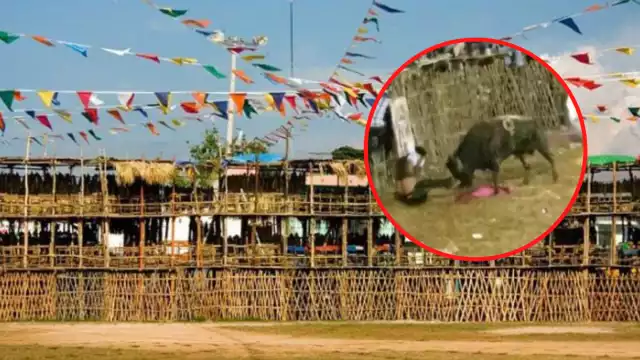 El hombre fue trasladado al hospital donde se recupera después de la corneada