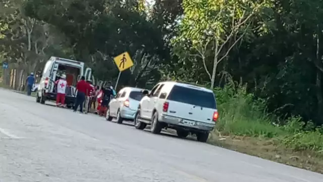 El motociclista fue trasladado a un hospital del IMSS en Escárcega