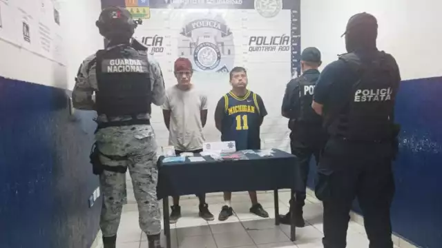 Los dos detenidos quedaron a disposición de la FGE