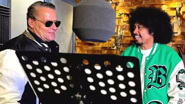 Alfredo Adame y El negro más guapo lanzarán una canción juntos. Foto: Especial