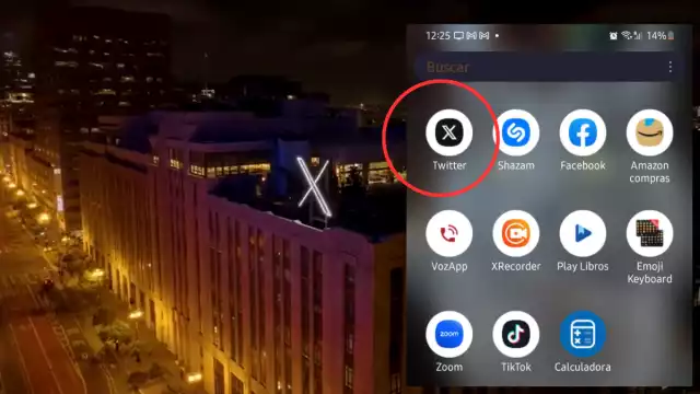 Así luce el nuevo logo en el edificio de la empresa. Foto: Especial
