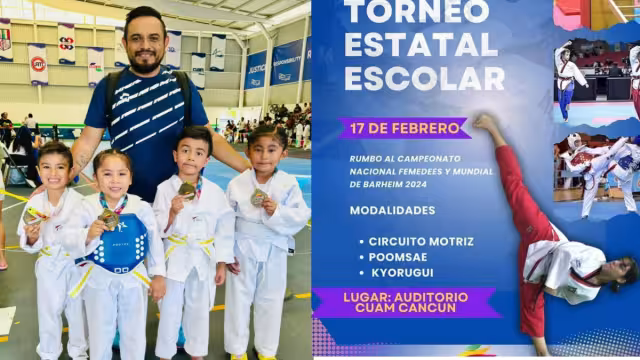 Obtuvieron nueve preseas doradas y cinco argentas en una competencia en Cancún