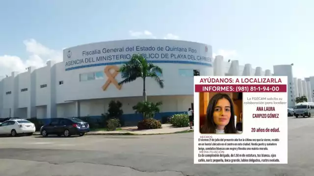 De acuerdo con la información de la ficha de búsqueda la mujer vestía pants y sudadera beige, sandalias blancas con negro y una maleta morada