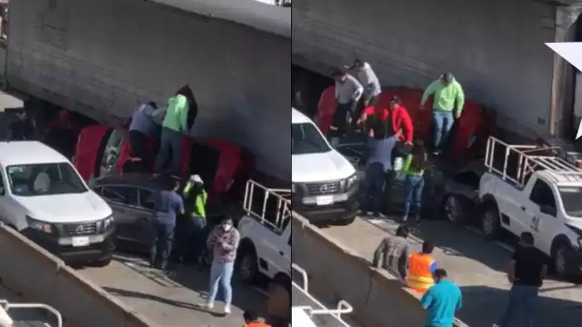 En la autopista México- Cuernavaca, con dirección Chilpancingo, se vio afectada la circulación tras una colisión múltiple, lo que derivó en un cierre parcial de la vialidad