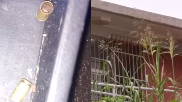 Los impactos de bala alcanzaron las ventanas de un salón de clases