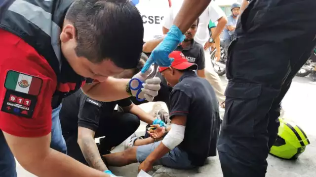 A pesar de los golpes, no fue necesario trasladar al joven a un hospital