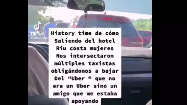Unos turistas grabaron el momento en el que taxistas les pedían identificarse, al confundirlos con Uber en Isla Mujeres