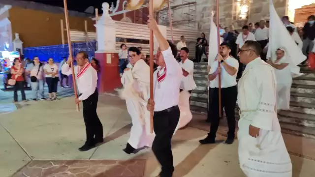 La procesión representa el momento en el que Jesús es aprendido por los soldados