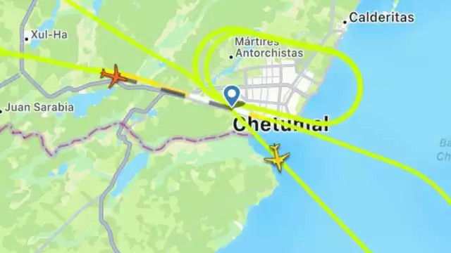 Hasta el momento la aerolínea no ha reportado el motivo por el cual no ha podido aterrizar su avión