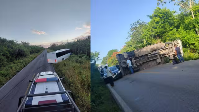 Llaman a las autoridades estatales y federales para que acudan a verificar los tramos que tienen más de un metro de altura, lo que ha ocasionado varios accidentes. (L. E. Cauich)