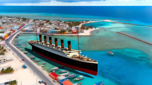 Ofrece una visión intrigante de cómo habría sido la presencia del Titanic