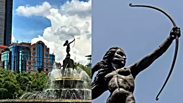 La modelo Elvia Martínez Verdayes, es la identidad de la Diana Cazadora. Foto: Especial