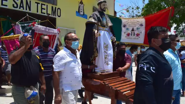 El gremio realizado en honor a San Telmo es una tradición que ha perdurado por años entre los pescadores del Estado
