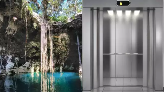 Este es el único cenote de Yucatán que cuenta con un elevador