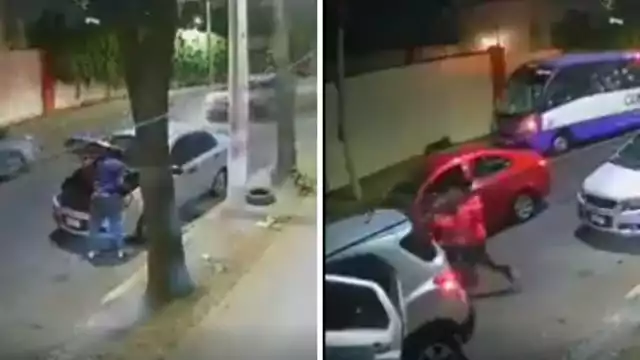Vecinos de la zona salieron a ver la escena violenta