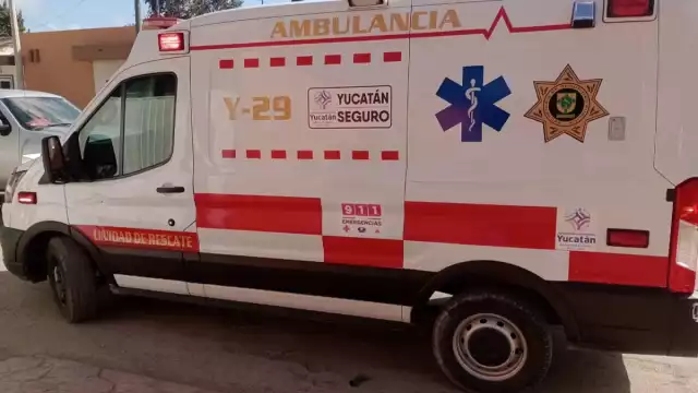 El menor fue trasladado a un hospital en Mérida
