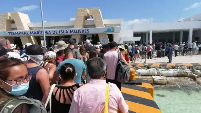 La terminal marítima de Isla Mujeres experimentó un repunte en el número de pasajeros en marzo, luego de ocho meses de dificultades