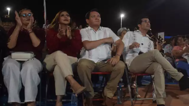 Al lugar acudió el candidato a la Alcaldía de Mérida, Rommel Pacheco