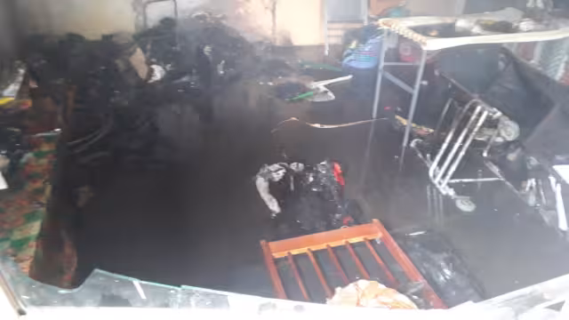 El fuego consumió electrodomésticos y varios artículos de la casa