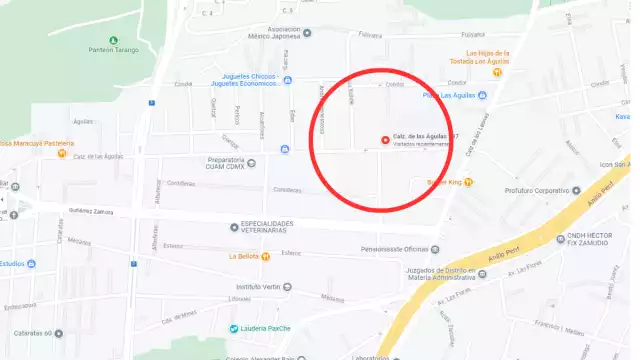 El lugar exacto del epicentro. Foto: Especial