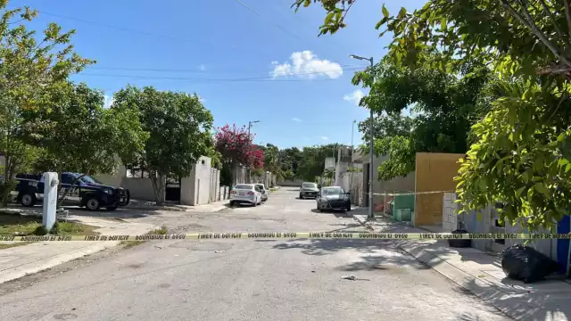 Una de las extremidades sobresalía del interior del contenedor de basura