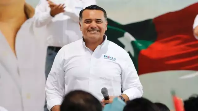 Algunos huecos se percibían en el mitin de Barrera en Tixkokob