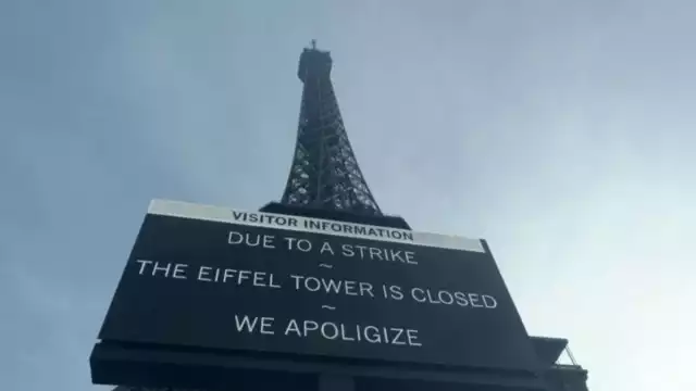 La Torre Eiffel cerró sus puertas a los  visitantes por una huelga de trabajadores