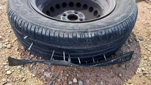 El afectado decidió hacer pública la situación para alertar a otros conductores que transiten por la zona