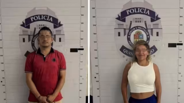 La pareja fue enviada al Ministerio Público de Cancún