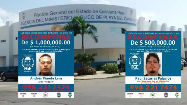 Un millón y medio de pesos es lo que ofrece la FGE por los presuntos asesinos