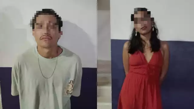 La pareja fue detenida por el presunto delito de robo
