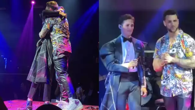 Un momento especial se vivió entre Emilio y Nicola. Foto: Especial