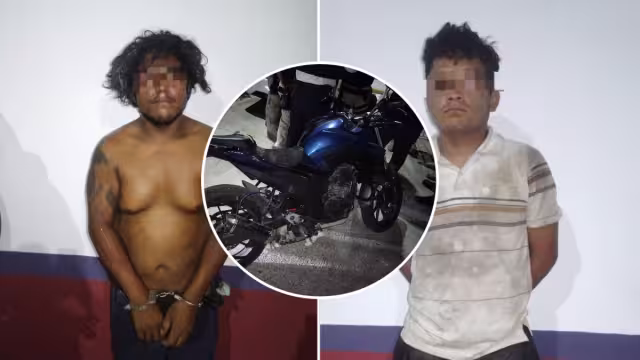 Los dos hombres intentaron escapar, pero fueron detenidos