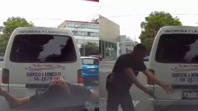 El limpiaparabrisas comenzó a gritarle al conductor por haberlo atropellado