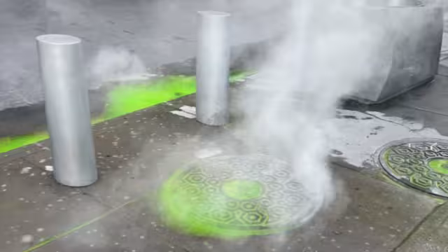 Las alcantarillas lucían como de película. Foto: Especial