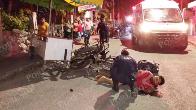 El hombre falleció tras quedar prensado entre su motocicleta y otro vehículo