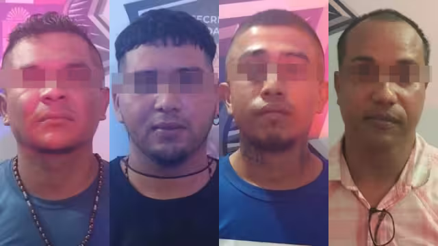 Los cuatro hombres quedaron a disposición de la FGE Quintana Roo