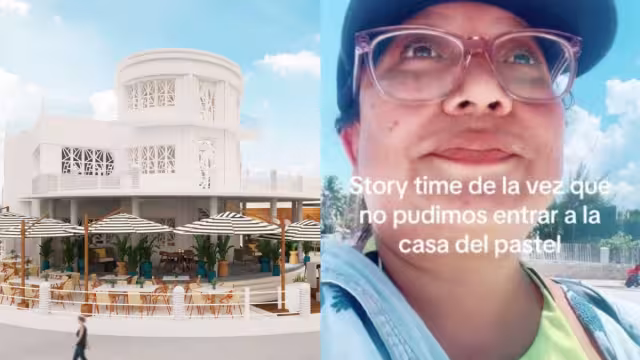 La joven iba con ropa de playa cuando intentó entrar al restaurante de La Casa del Pastel de Progreso