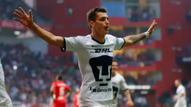 Desde su llegada en enero del 2020, le bastaron casi cuatro años a Dinenno para entrar dentro del top 10 de máximos goleadores de los Pumas de la UNAM

