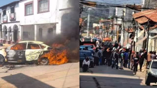 Un grupo de encapuchados toma el control del palacio municipal de Coatepec Harinas