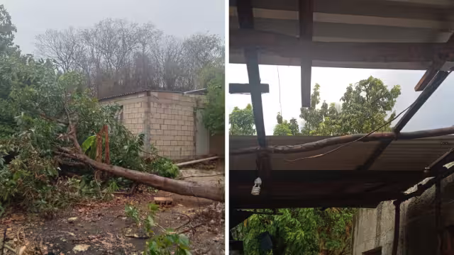 La comunidad se encuentra sin energía eléctrica ante el paso de la tromba