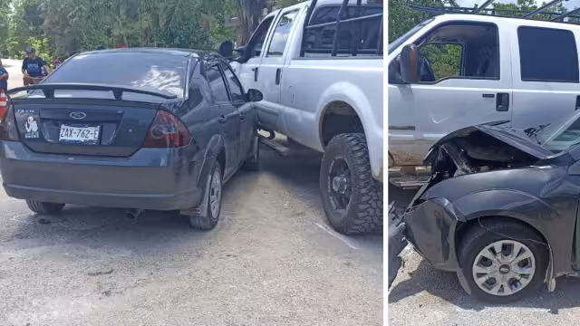 Ninguno de los dos involucrados quiso asumir la culpa del accidente