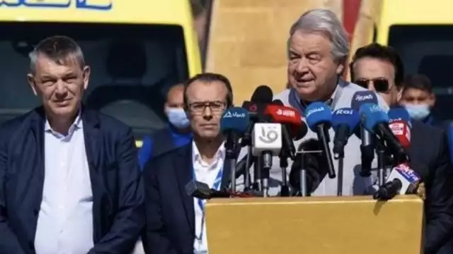 António Guterres, secretario general de la ONU, señaló en el paso fronterizo de Rafah que generaciones y familias palestinas enteras han sido devastadas por el hambre y su identidad ha sido borrada