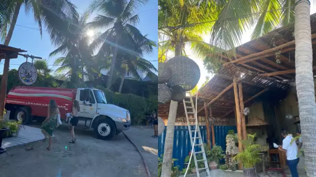 Se registró un incendio en un restaurante en Isla Holbox, Lázaro Cárdenas