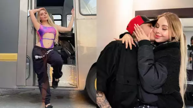 Santa Fe Klan y su novia, Maya Nazor, dieron a conocer que esperan a su primer hijo